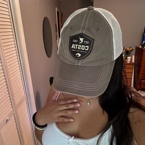men’s or women’s tan costa baseball cap